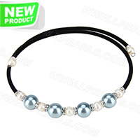 wholesale latest navy blue beads adjustable necklace