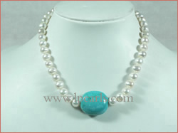 8-9mm white cultured freshwater jewelry pearl necklace