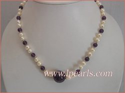 6-7mm white Freshwater jewelry pearl necklaces