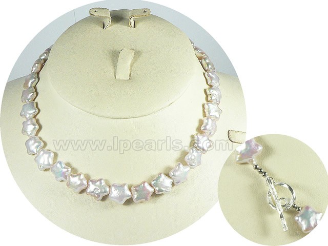 pentacle natural purple freshwater jewelry pearl necklace