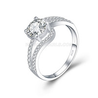 S925 sterling silver CZ party ring for women