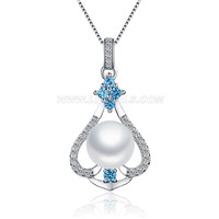 Beautiful 925 sterling silver pearls pendant