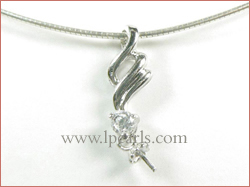 five pieces screw-design 925 sterling silver pendant accessories