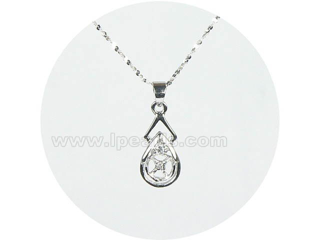 five pieces tear-drop  925 sterling silver pendant accessories