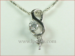 five pieces s shape 925 sterling silver pendant accessories