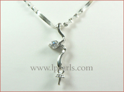 five pieces wave shape 925 sterling silver pendant accessories