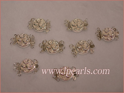 sterling silver pearl necklace clasps