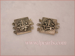 pearl jewelry necklace clasps with Chinese character
