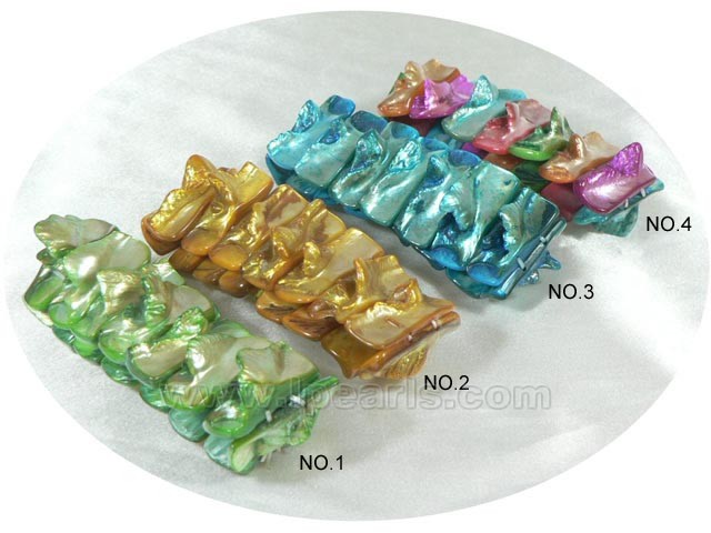 four different colors shell bracelet