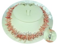 cream-colored branch coral jewelry necklace