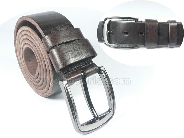 Wholesale men's leather belt with simple design