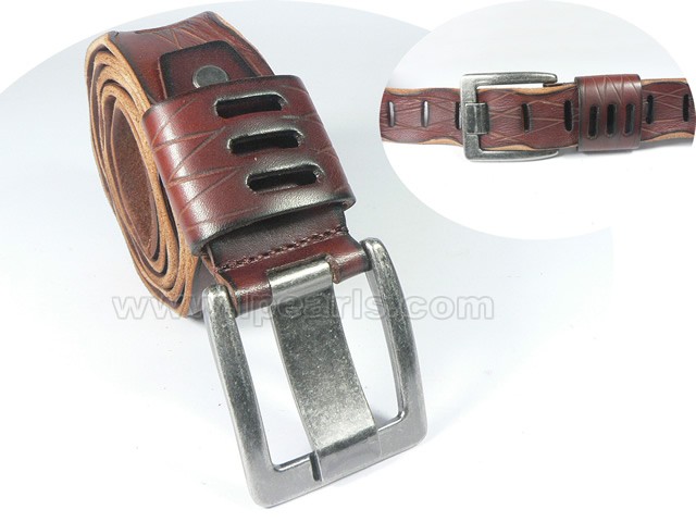 Men's studded leather belts