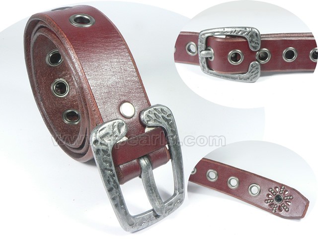 Wholesale Brown studded leather belts