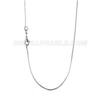 50pcs 18inch silver toned copper necklace chain on wholesale