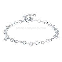 Latest 925 sterling silver simple design bracelet fitting