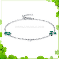 Nice clover 925 sterling silver adjustable bracelet fitting