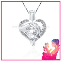 925 sterling silver hand by hand locket pendant