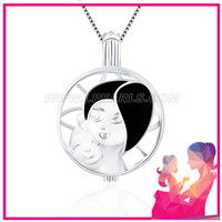 Mother's Day 925 sterling silver Mother cage pendant