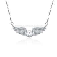 women wings 925 sterling silver pearl pendant necklace accessory