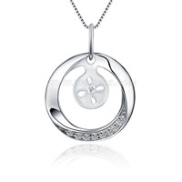 Elegant 925 sterling silver pearl pendant mounting