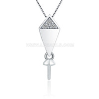Elegant women 925 sterling silver pearl pendant accessory