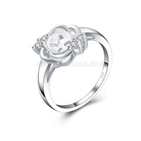 925 sterling silver pearl ring fitting for women
