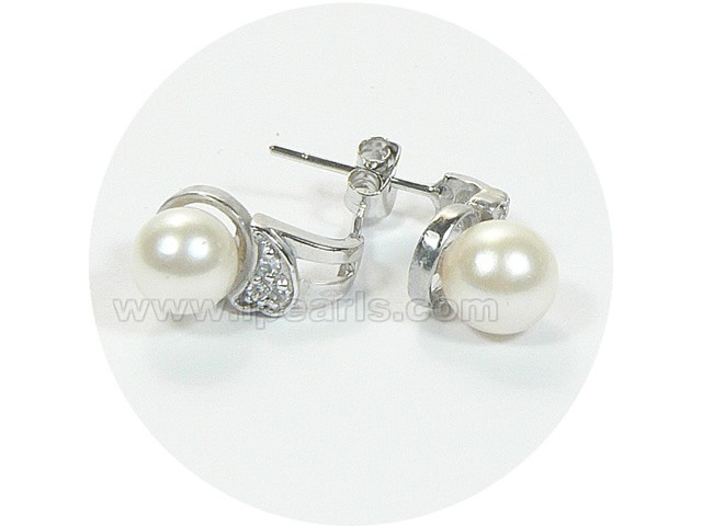 7.5-8mm cultured akoya pearl earrings wholesale