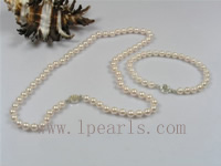 5.5-6mm white Akoya pearl necklace with AAA+ grade