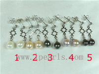 beautiful jewelry pearl dangling earrings