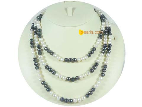 cute 7-8mm potato freshwater pearl necklace on wholesale