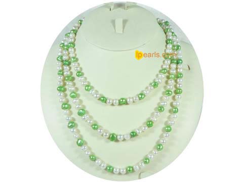 two different kind of freshwater pearl necklace on wholesale