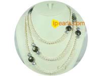 7-8mm white potato freshwater pearls necklace