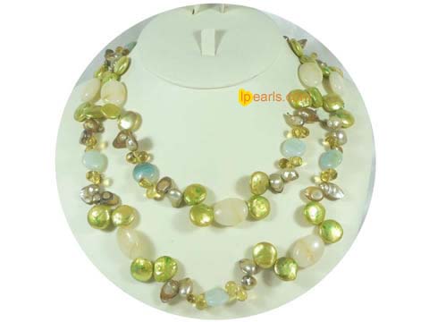 Cute champagne color long necklace with no clasp on wholesale