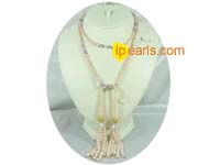 wholesale rice and potato shape freshwater pearl necklace