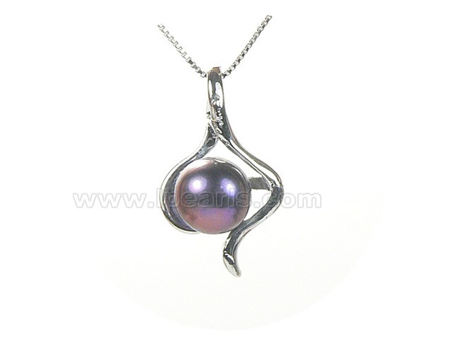 9-9.5mm freshwater jewelry  pearl pendant