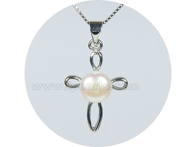 7.5-8mm freshwater jewelry pearl pendant
