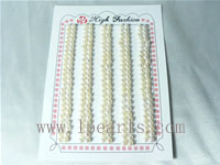3.5-4mm AAA white bread-shape freshwater loose pearl