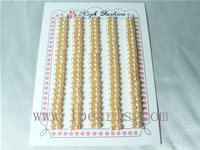 3.5-4mm AAA pink bread-shape freshwater loose pearl