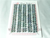 5-5.5mm AAA bread-shape freshwater loose pearl in peacock green