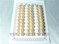 8.5-9mm AAA pink bread-shape freshwater loose pearl