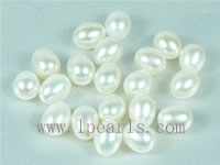 100pcs 7-8mm white rice freshwater loose pearls on wholesale