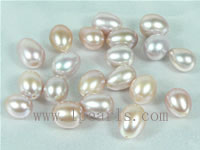 100pcs 7-8mm lilac rice freshwater loose pearls on wholesale