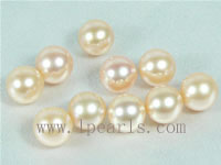 50pcs 6.5-7mm natural pink freshwater round loose pearl beads