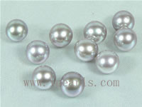 50pcs 6.5-7mm natural purple freshwater round loose pearl beads