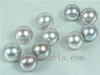 50pcs 7.5-8mm natural purple freshwater round loose pearl beads