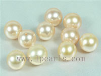 20pcs 9-9.5mm natural pink freshwater round loose pearl beads