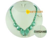 ingenious 6mm green bowlder necklace on wholesale