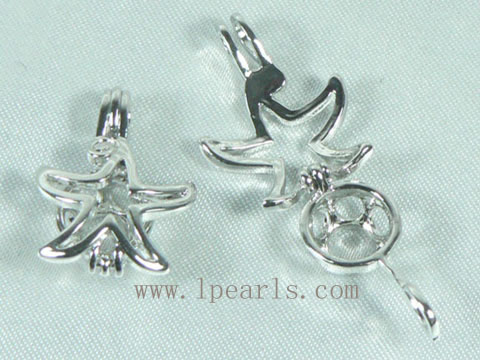 5pcs 18K GP spook shape pendant accessories on wholesale