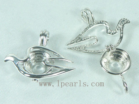 5pcs dove shape 18K GP pendant accessories on wholesale
