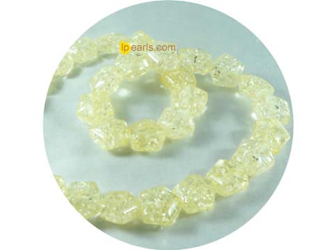 wholesale 5 pieces 13mm Lemon color pentacle shape amber strand